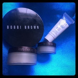 4 skincare items Bobbi brown Laura Mercier